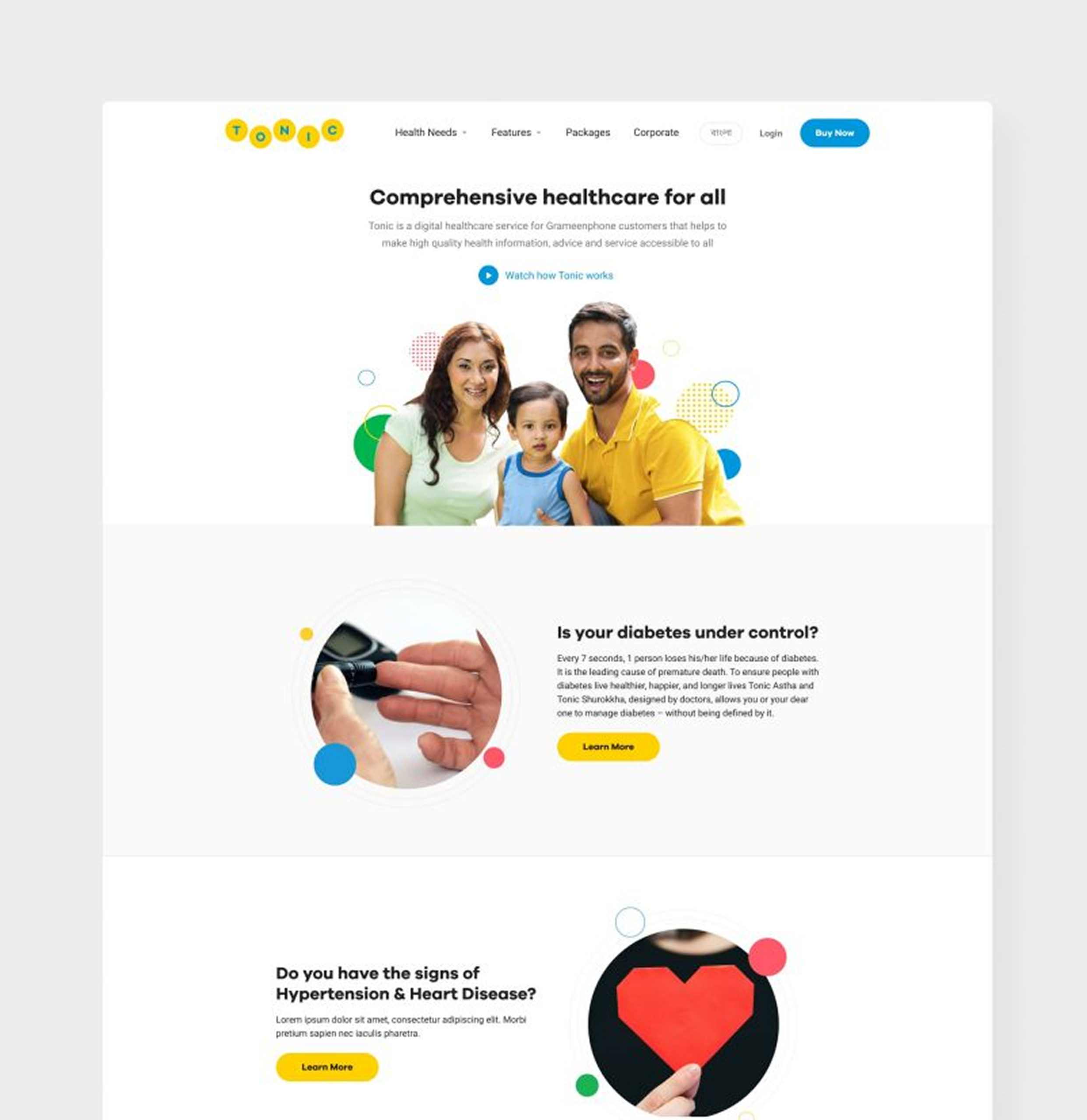 UI/UX Design for Tonic’s Website