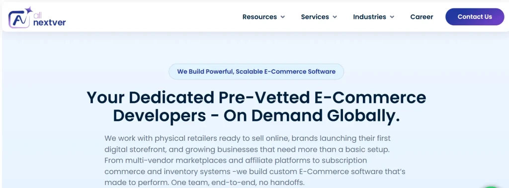 All Next Ver UI UX design agency website screenshot