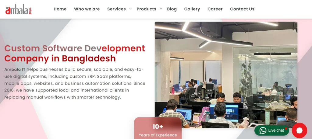 Ambala IT web design and development company website screenshot