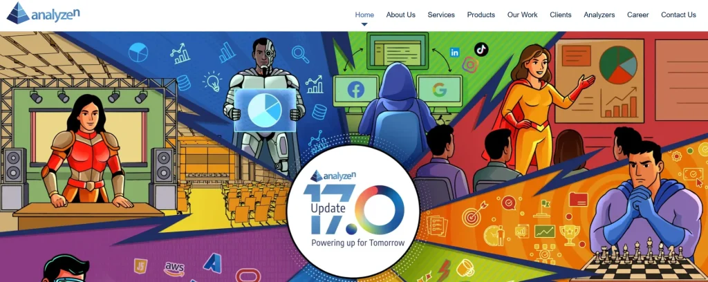 Analyzen digital marketing agency in Bangladesh website screenshot