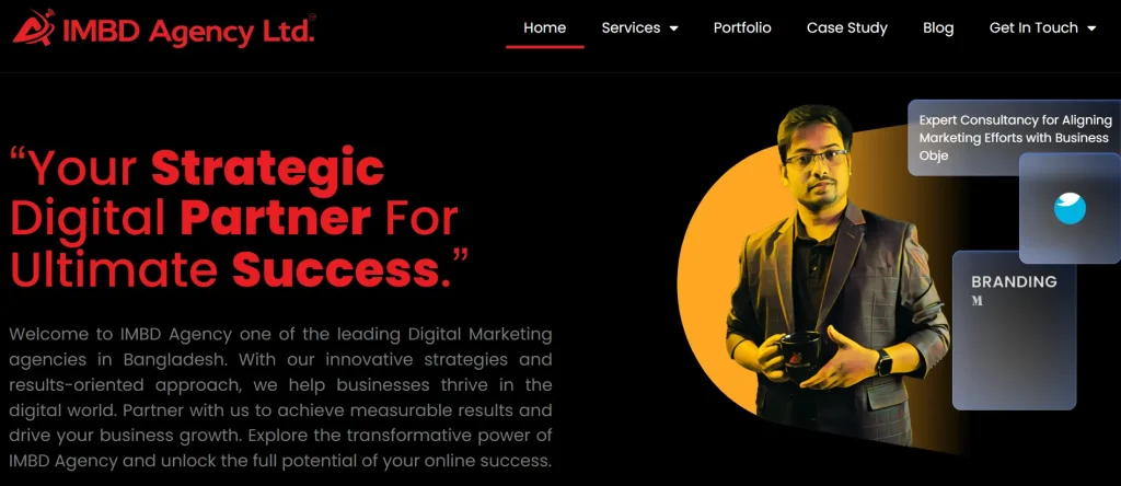 IMBD Agency digital marketing agency in Bangladesh website screenshot