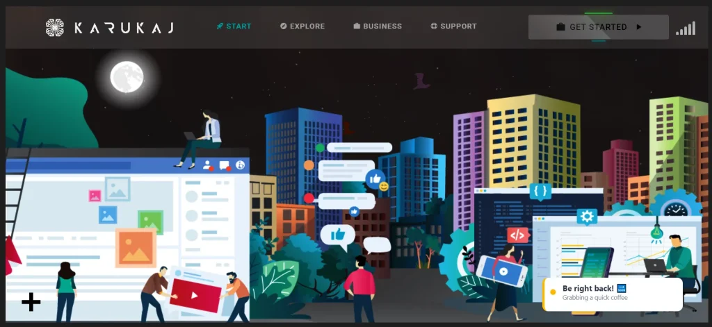 Karukaj DIGITAL marketing agency in Bangladesh website screenshot
