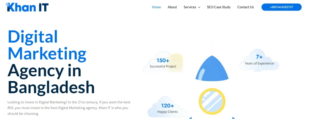 Khan IT SEO company in Bangladesh website screenshot
