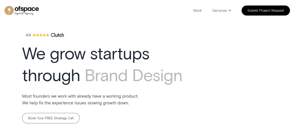 Ofspace LLC UI UX design agency website screenshot