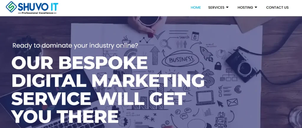SHUVO IT SEO company in Bangladesh website screenshot