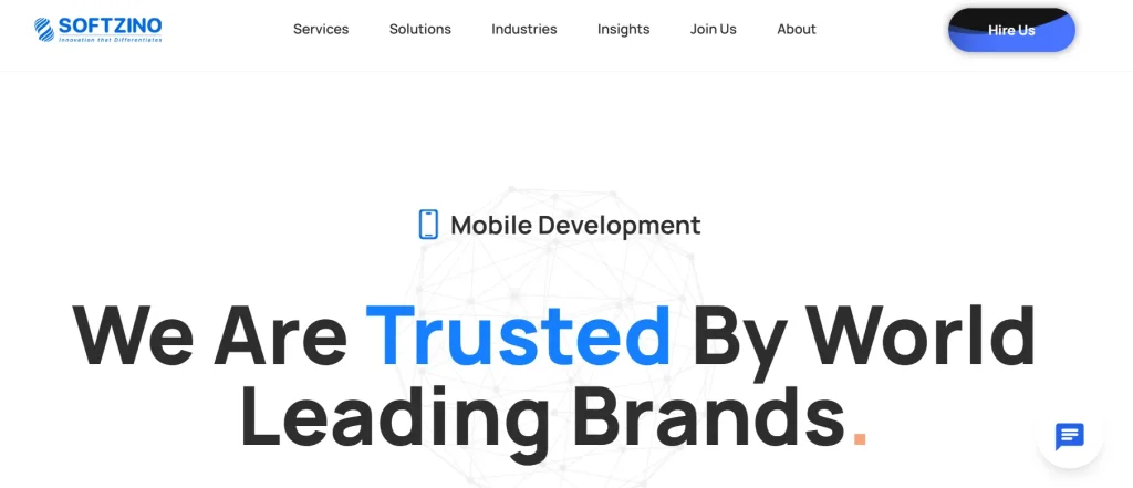 Softzino Technologies UI UX design agency website screenshot
