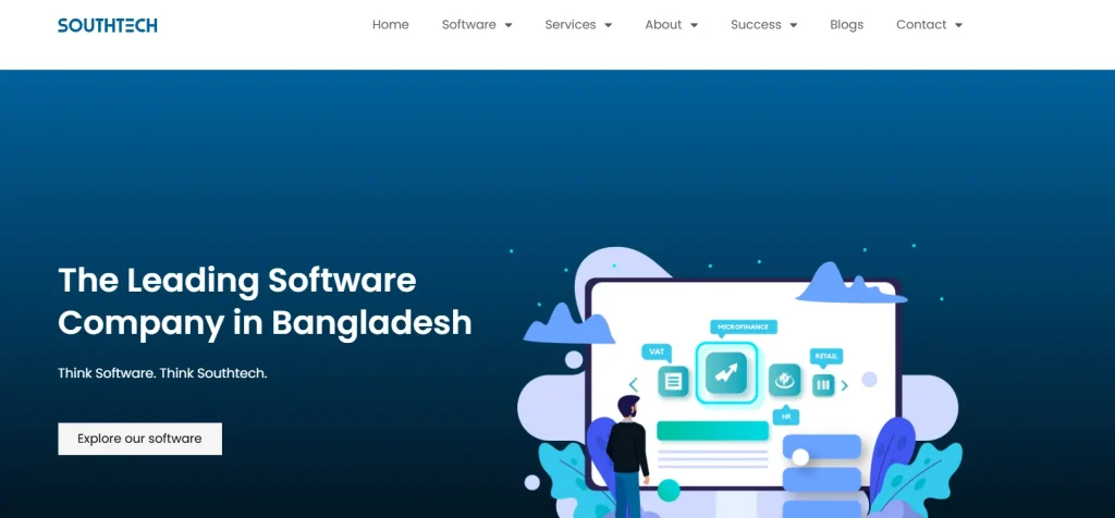 Southtech Group UI UX design agency website screenshot