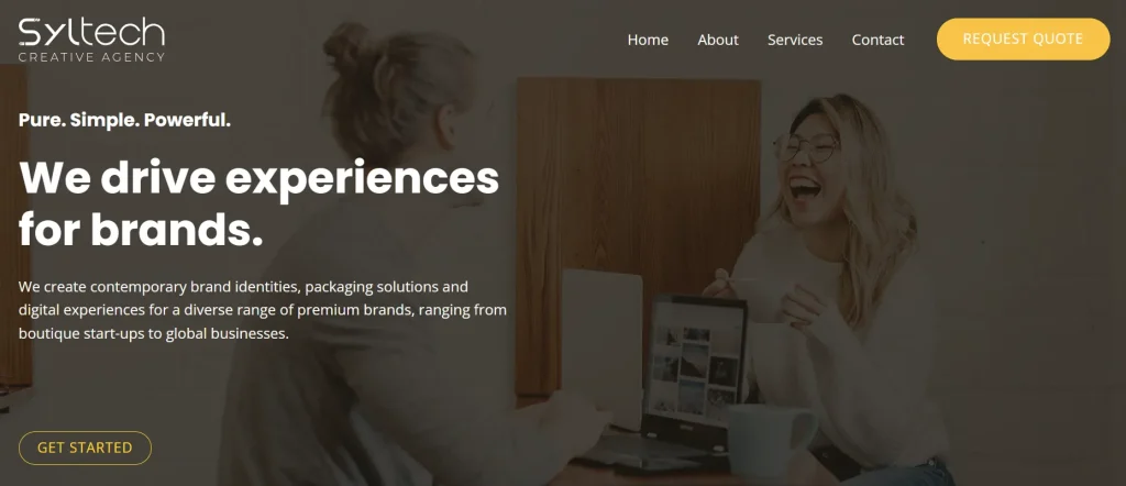 Syltech Creative Agency UI UX design agency website screenshot