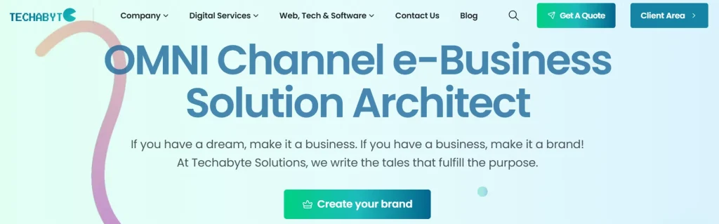 Techabyte Solutions web design and development company website screenshot