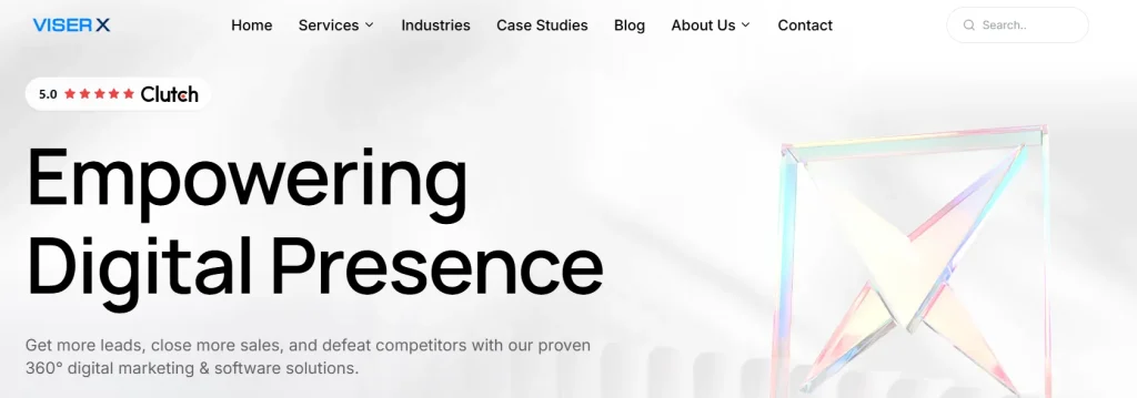 VISER X SEO company in Bangladesh website screenshot
