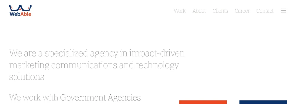 WebAble Digital marketing agency in Bangladesh website screenshot